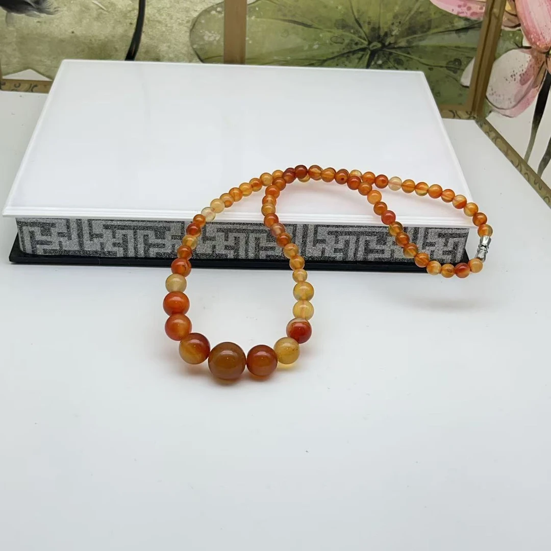 天然盐源玛瑙塔链项链 D200—多样性发