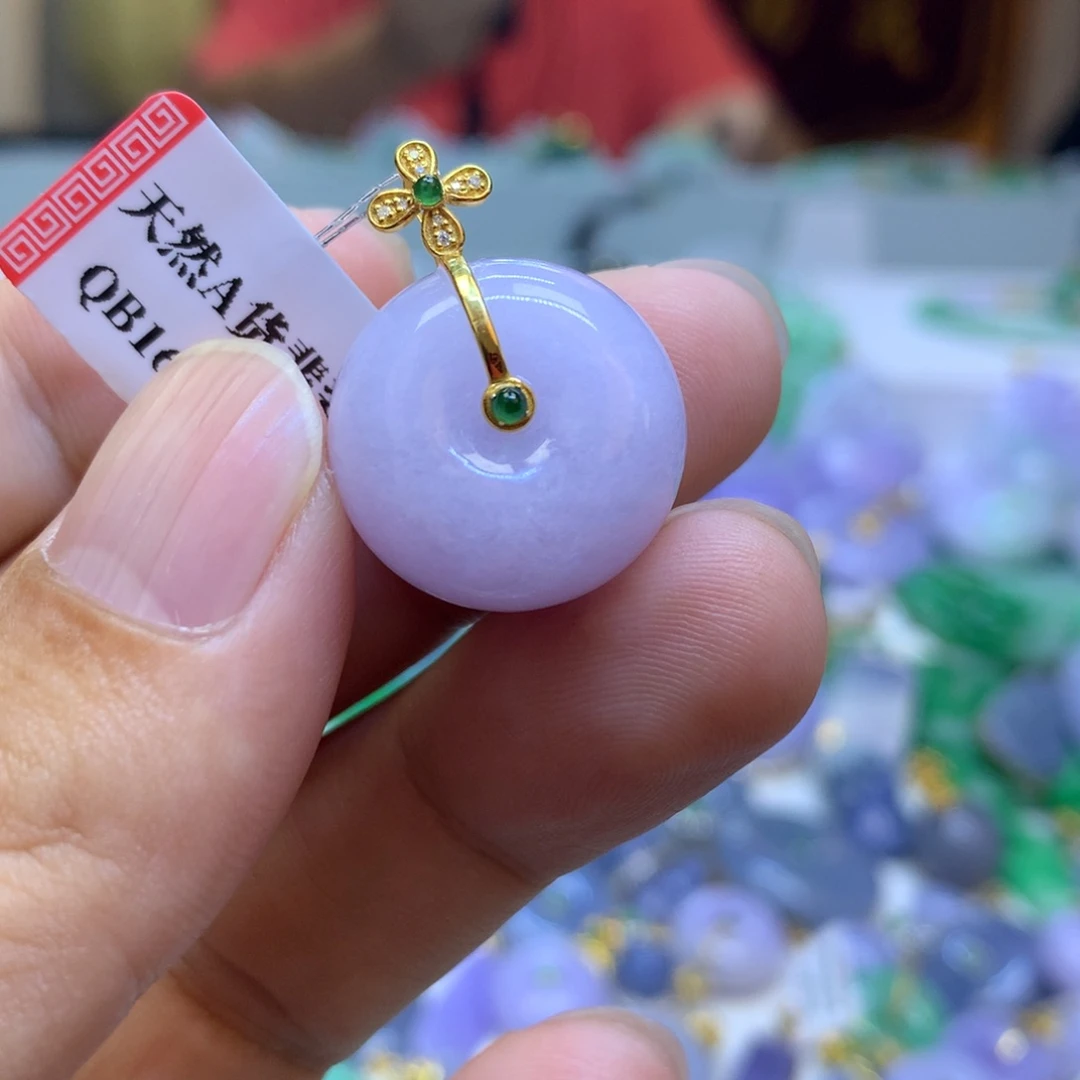 翡翠颈饰18K金镶嵌babubachibm
