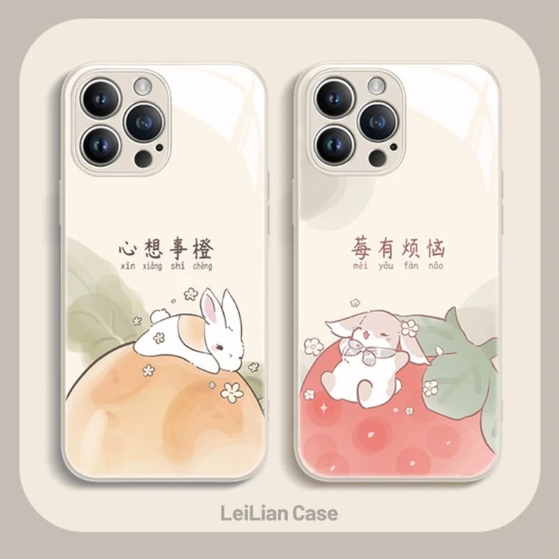 可爱小清新适配苹果15/华为/小米/OPPO/VIVO手机壳14网红13女新款