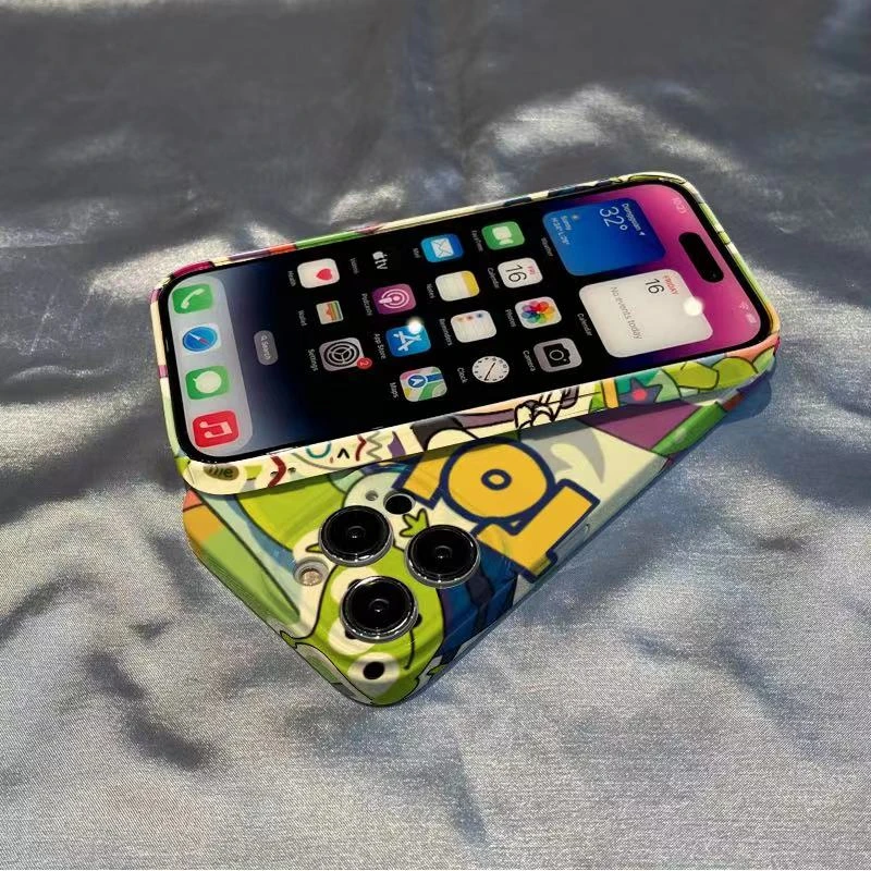 适用卡通巴斯苹果14手机壳iphone13华为OPPO小米13菲林硬壳VIVO