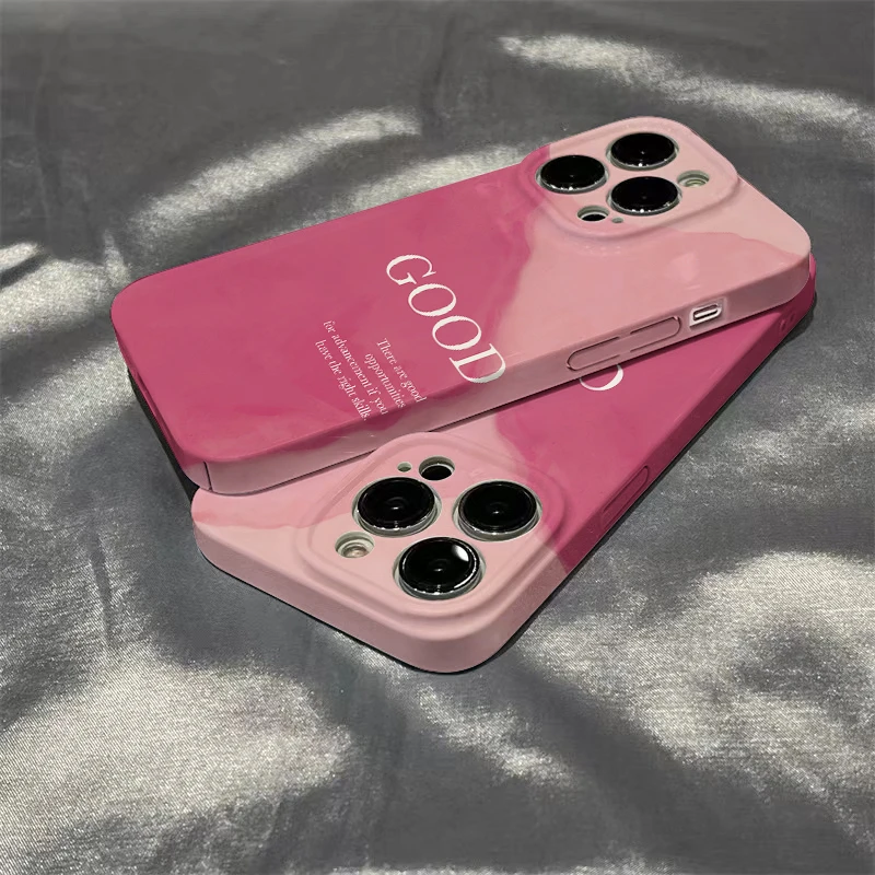 适用ins简约粉色拼接菲林壳苹果13promax手机壳iPhone11全包12硬
