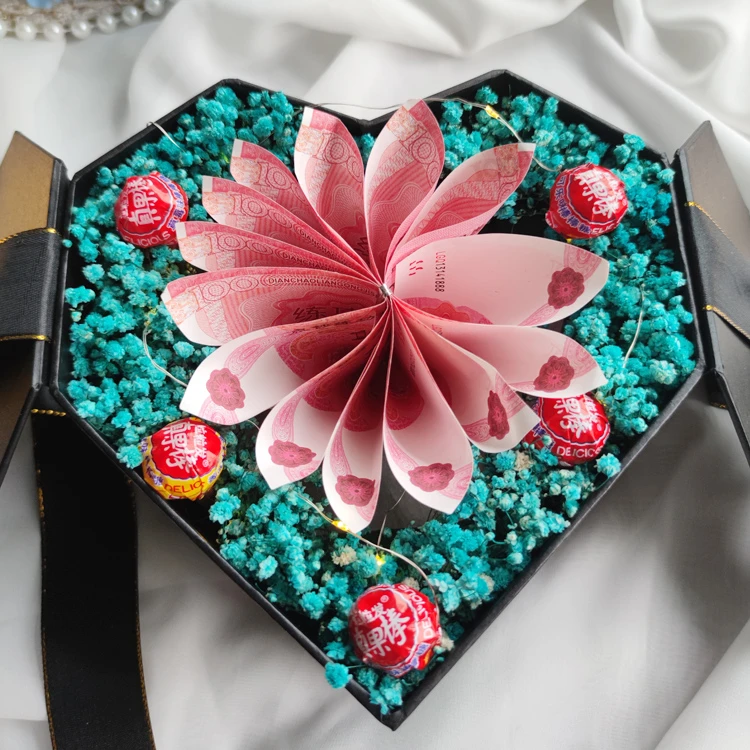 创意永生满天星干花花束礼盒仪式感七夕送男朋友老公生日礼物diy