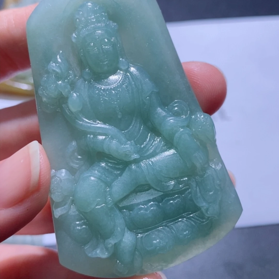 定制翡翠未镶嵌吊坠