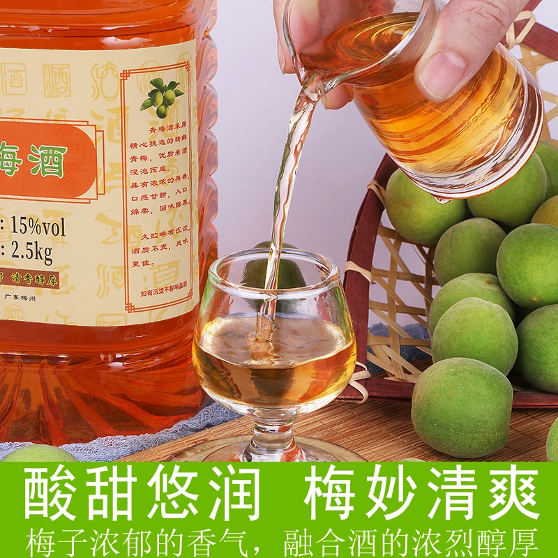 青梅酒梅子酒低度真果酒优选原果纯粮米香型白酒泡制实惠5斤