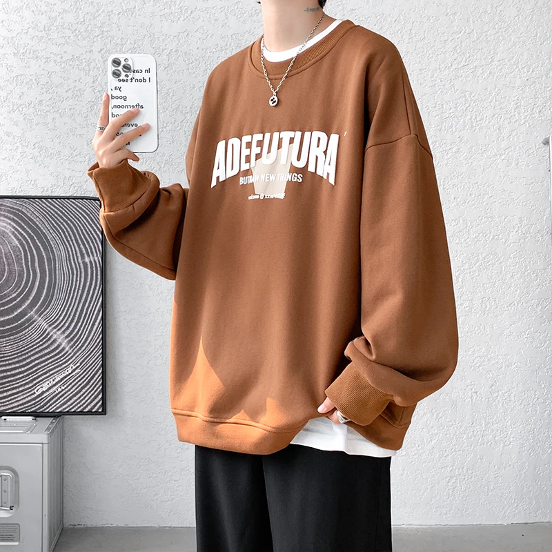 【10467】2025春新款青少年学生复古风立体发泡字母印花卫衣