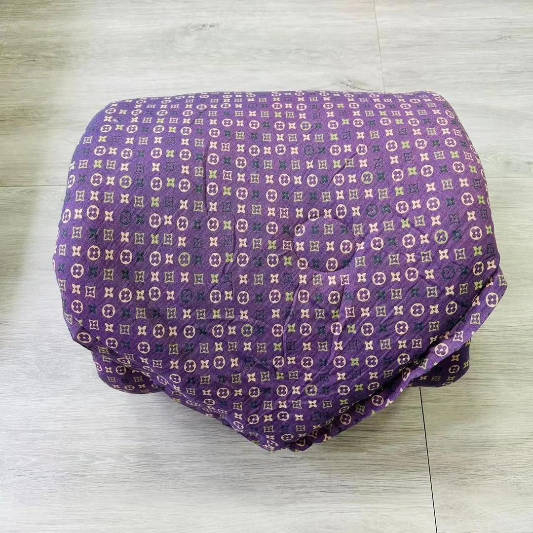 雅宝-紫绿双层纱双人被2*2.3米【5.5斤左右】