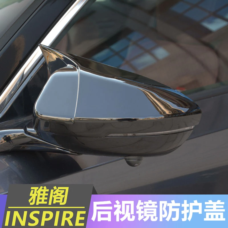 适用于18-24款十代雅阁牛角后视镜盖改装英诗派倒车反光镜保护壳