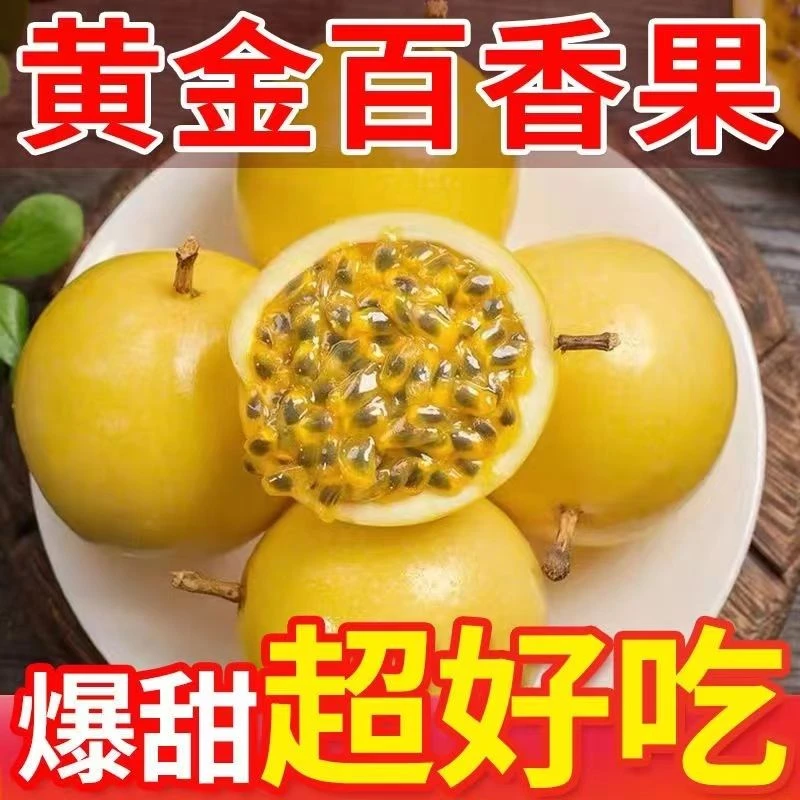 钦蜜九号黄金百香果新鲜不加蜂蜜福建水果整箱包邮黄金果西番莲甜
