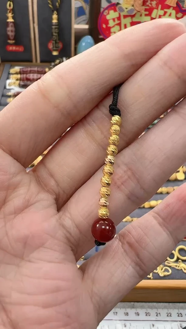 【闪购商品】玛瑙颈饰18K金镶嵌18K金10个