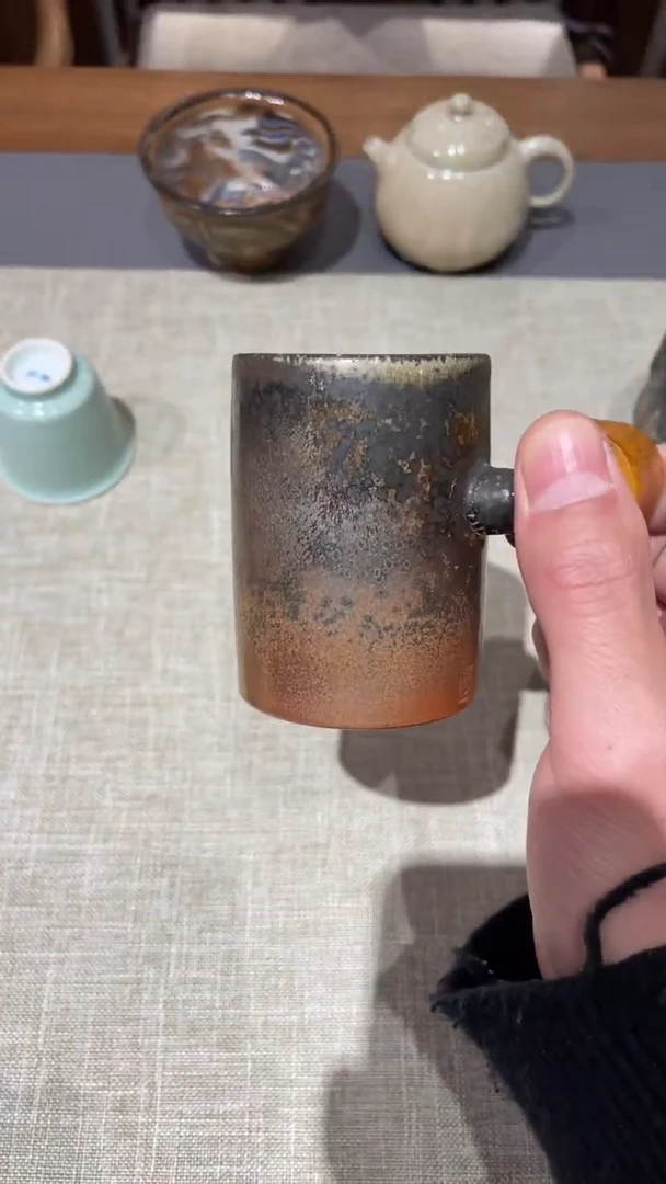 【闪购商品】瓷杯吴金维带把杯