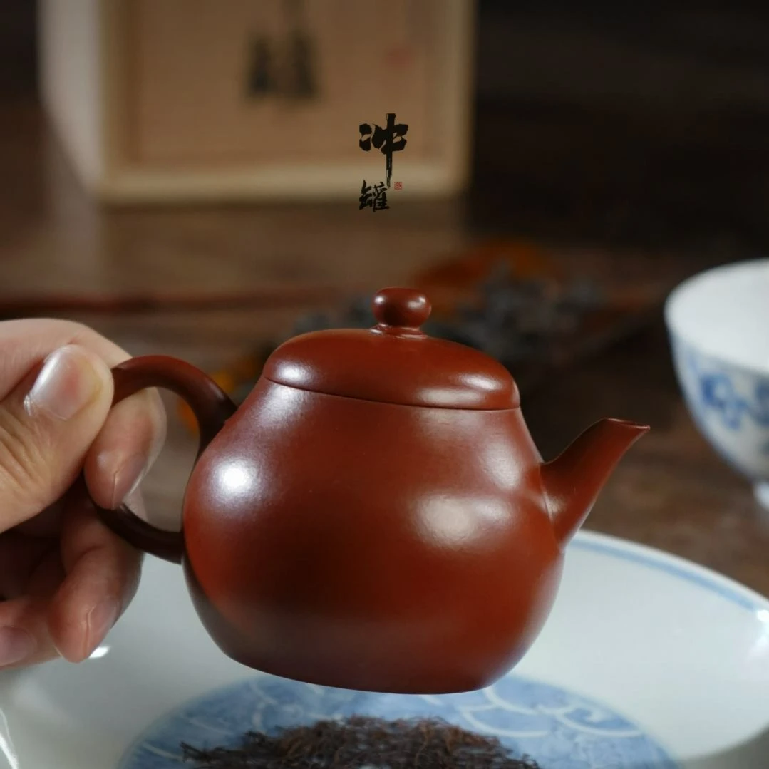 潮州手拉壶-冲罐.孟臣壶-朱泥壶120cc