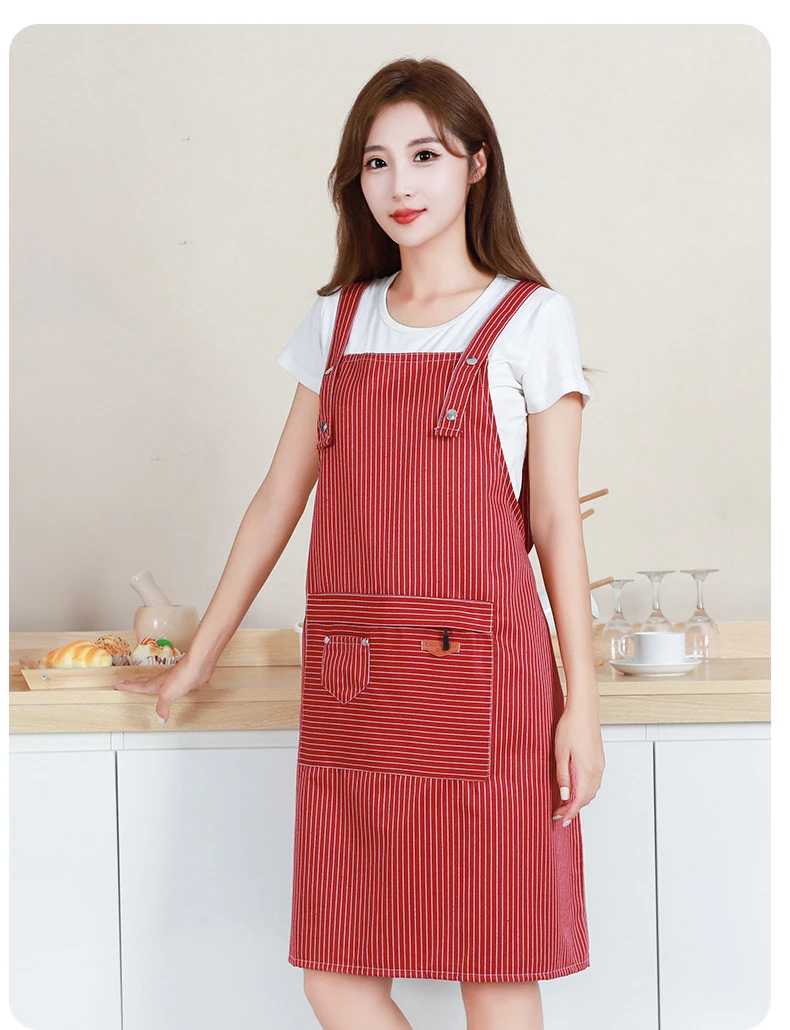 2023年新款做饭围裙家用厨房防水防油污渍时尚成人可爱男女围腰