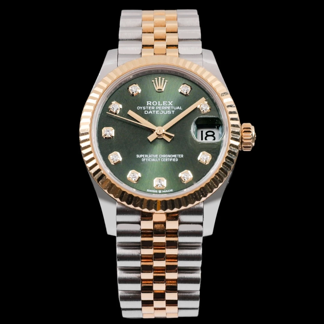 95新 Rolex/劳力士 童童/公价114400/橄榄绿278273/20年全套/31mm
