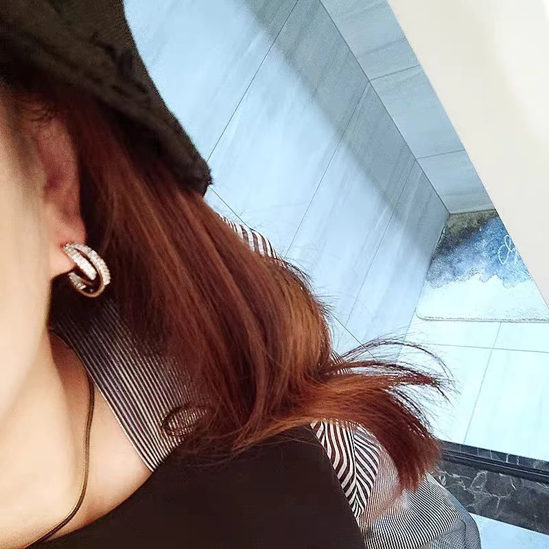 铜合金耳饰  A2336 时尚百搭【C形】轻奢小众精致个性耳饰