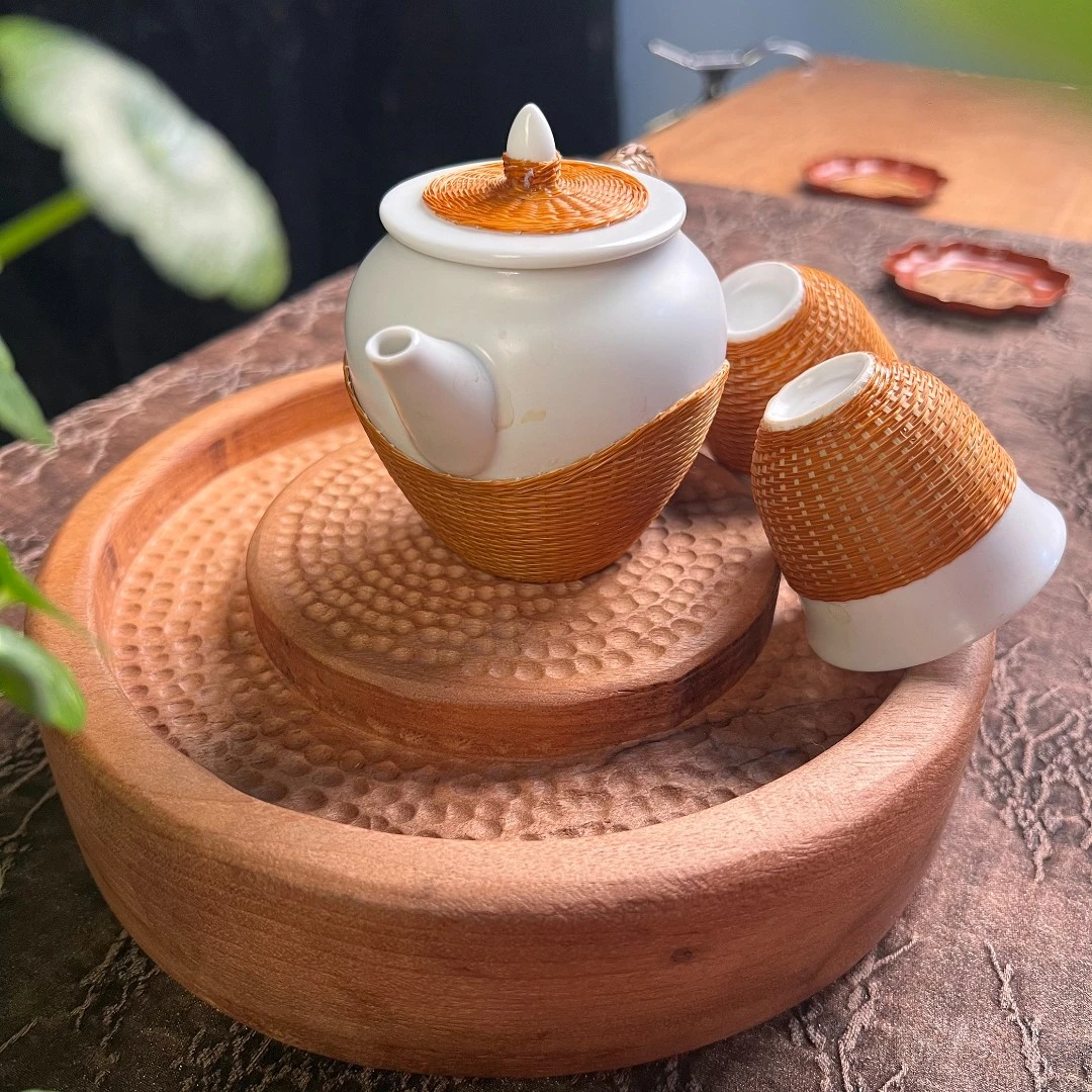 【朴意凡器】老料清香木圆形壶承-XJWG077