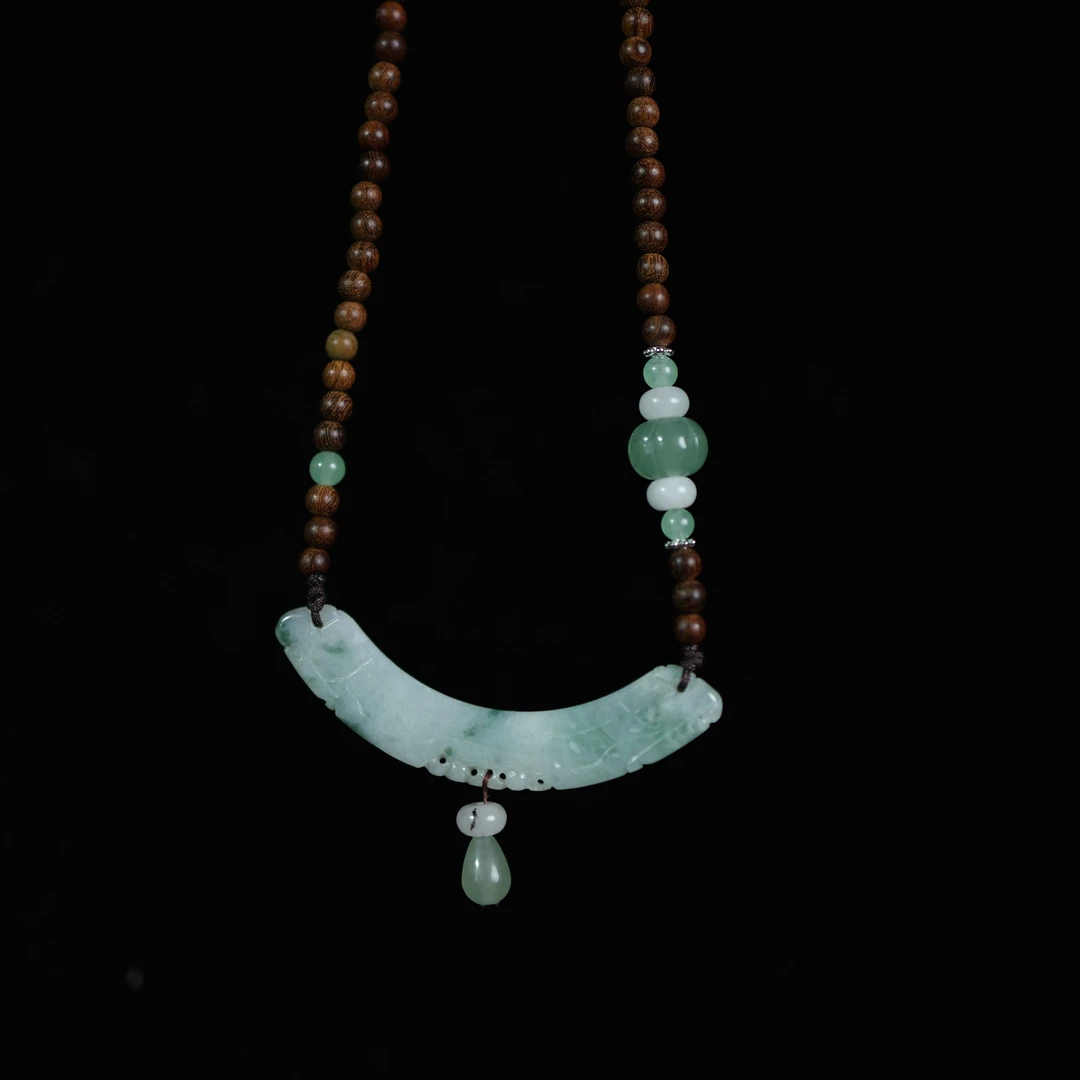 非金属木质手链 【静姐专属】金丝玛白项链（单项链），颜色深浅随机发