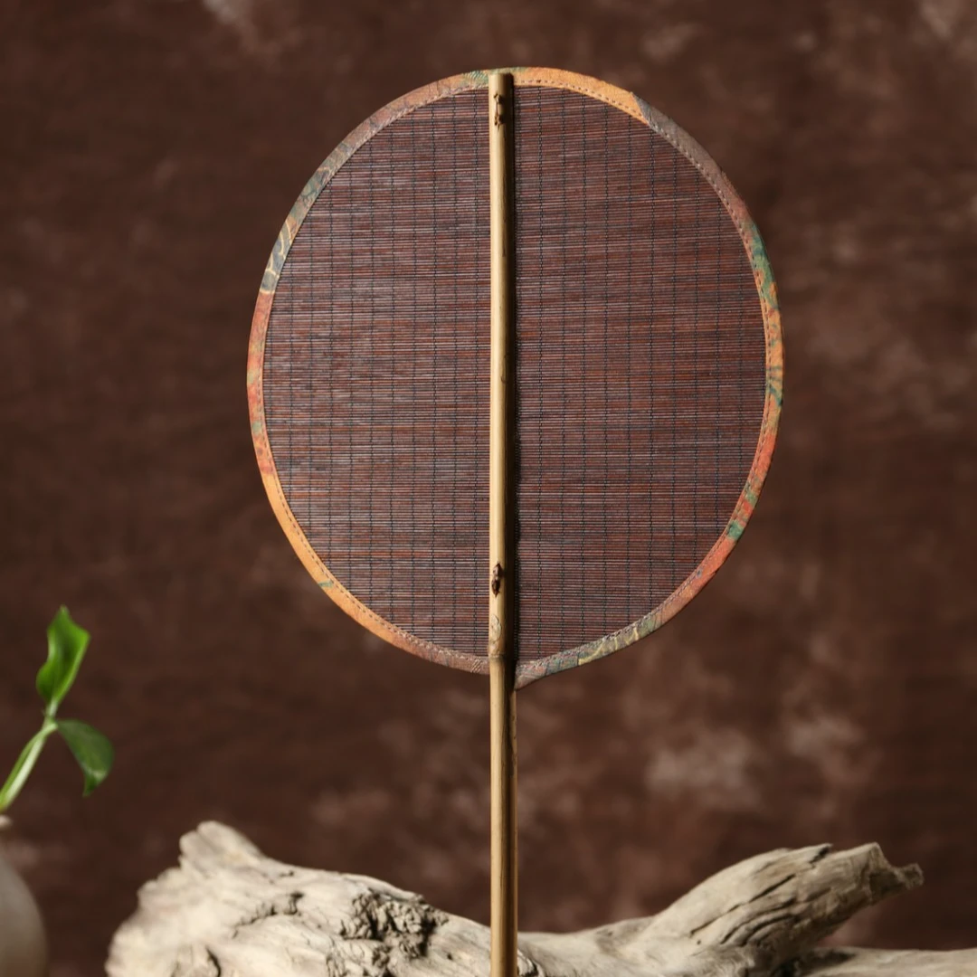 【细物专属】大漆圆丝扇  手工竹编复古竹丝扇子古风传统古风