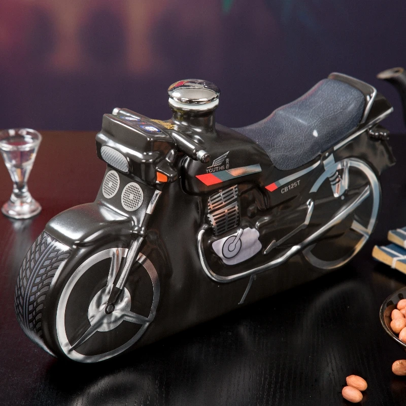 金粉之恋山西摩托车清香型白酒53度1500ml纯粮酒整箱礼盒装53%Vol