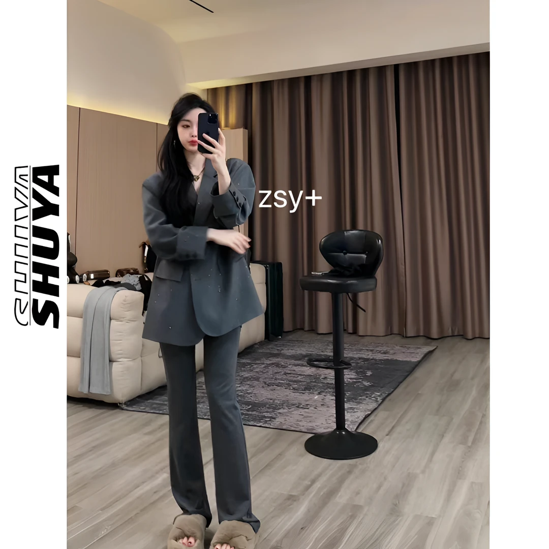 【张舒雅】重工定制韩里韩气细闪西装DY#24028