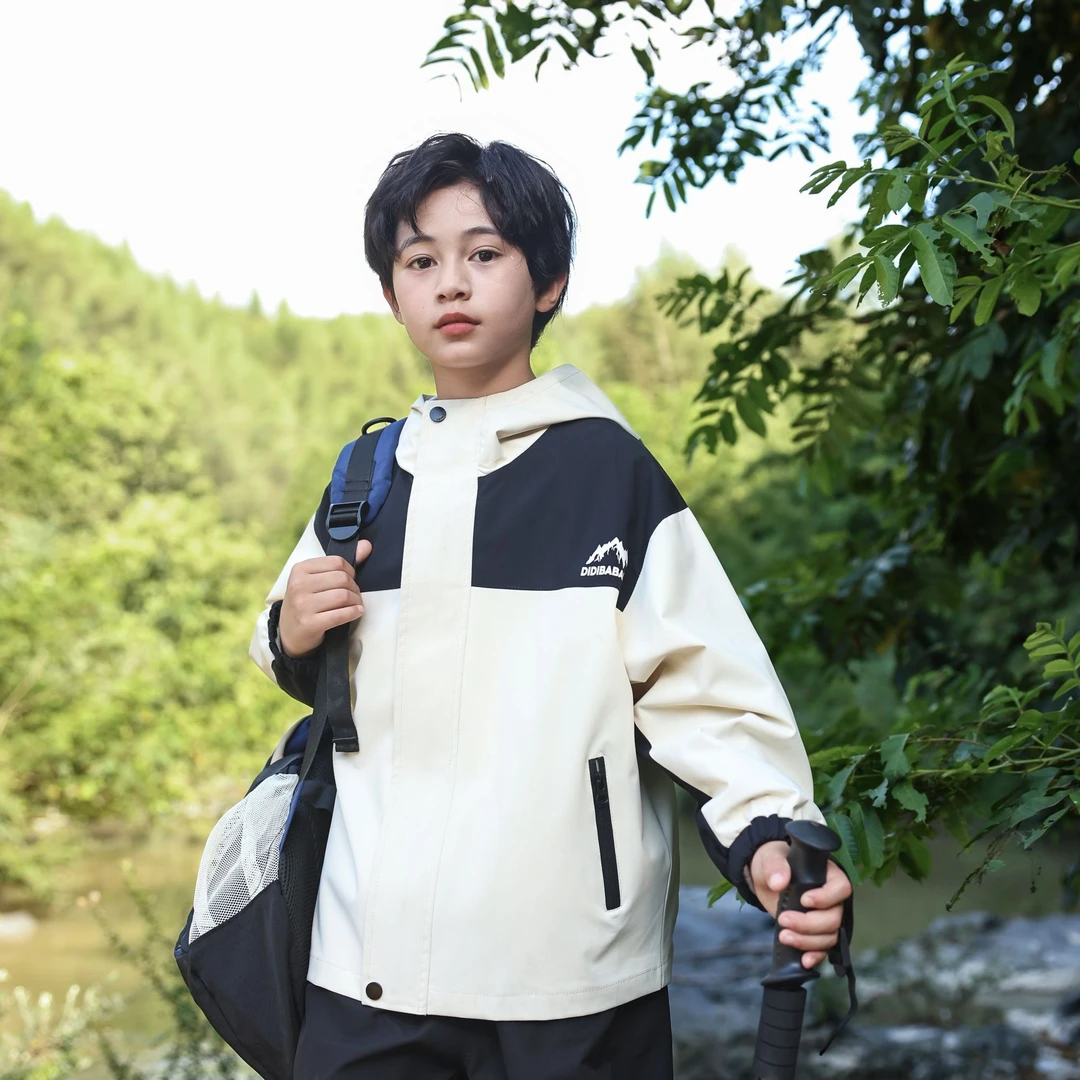 滴滴巴巴童装  男女童时尚户外防风外套春款中大童DCY51099