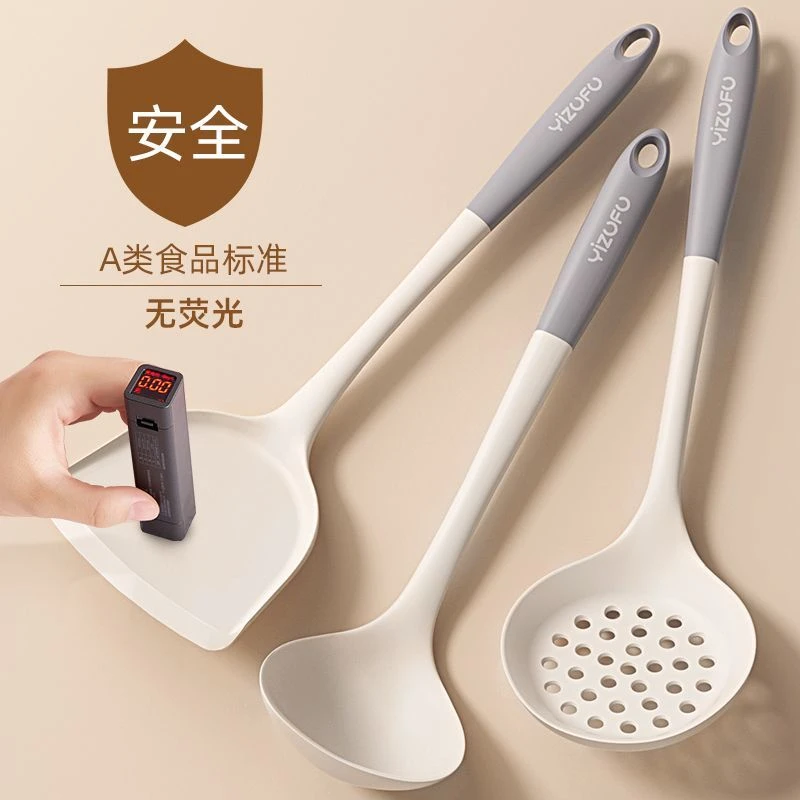 家用耐高温硅胶铲炒菜铲食品级硅胶铲子不粘锅专用锅铲子护锅汤勺