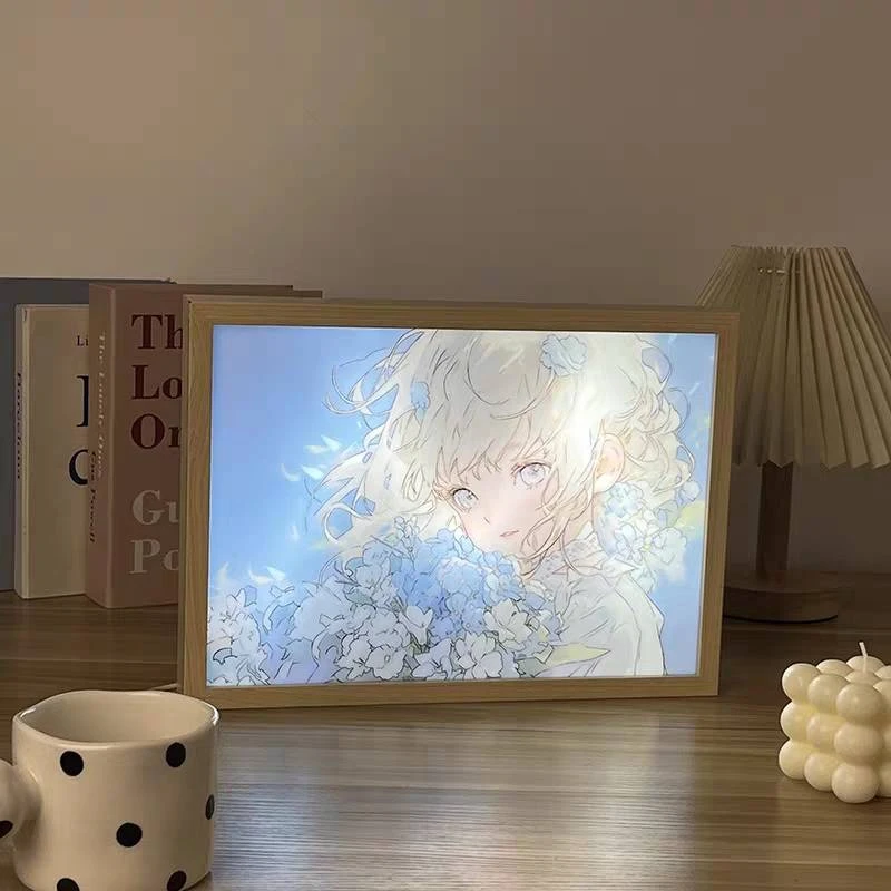 【充电款周边系列】充电大容量灯光画装饰画小夜灯卧室床头客厅发光