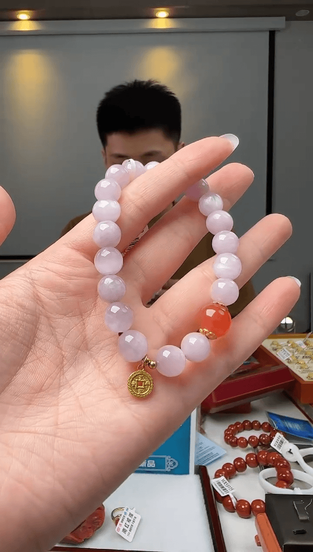 【闪购商品】锂辉石.未镶嵌紫锂辉设计款手串9咪多样性发一件