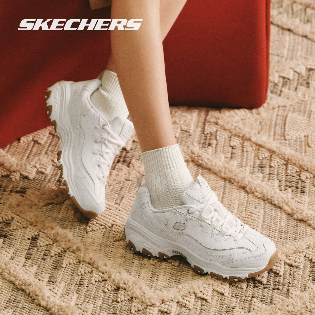 Skechers斯凯奇美拉熊低帮新款女鞋厚底增高舒适复古老爹鞋149807