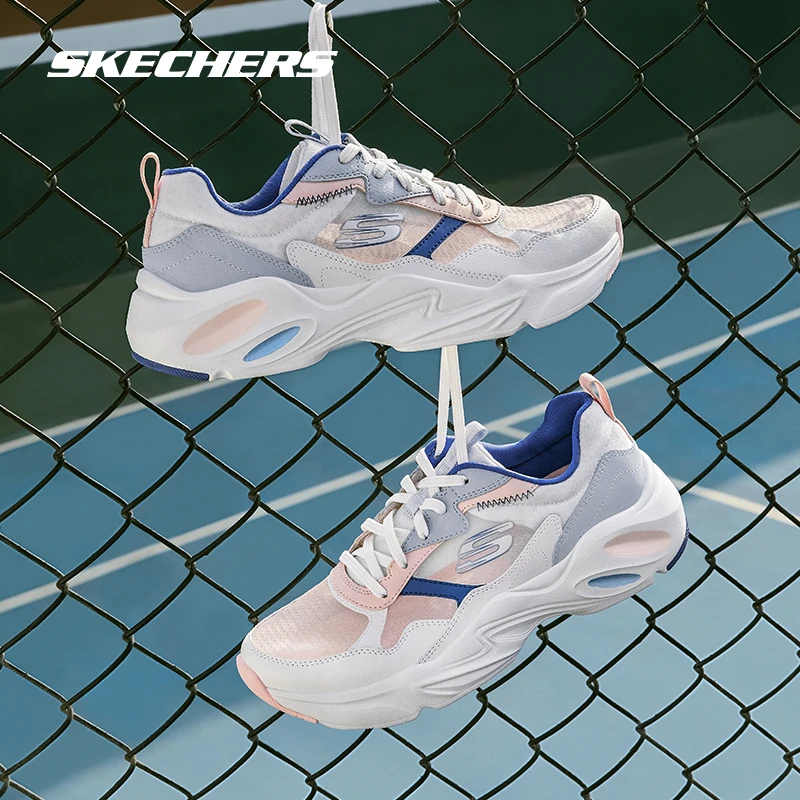 【空调鞋】Skechers斯凯奇羽翼女鞋夏款复古透气网面老爹鞋896003