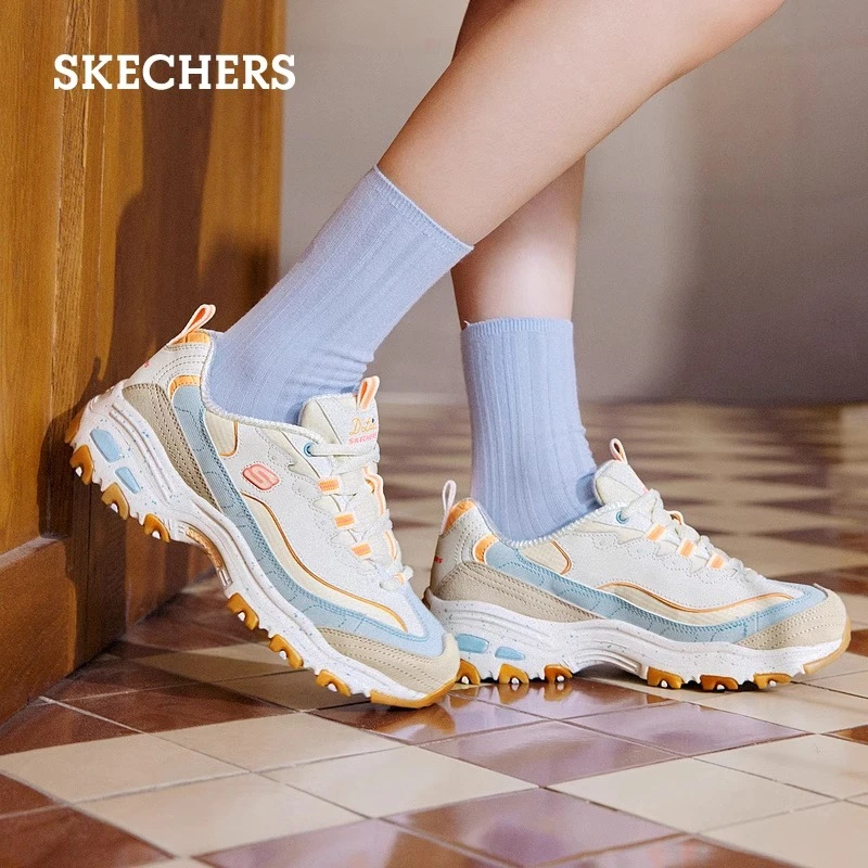 Skechers斯凯奇女鞋缓震舒适运动鞋厚底休闲鞋增高老爹鞋149589