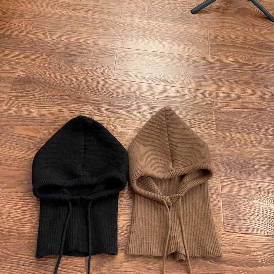 休闲百搭两用毛线帽