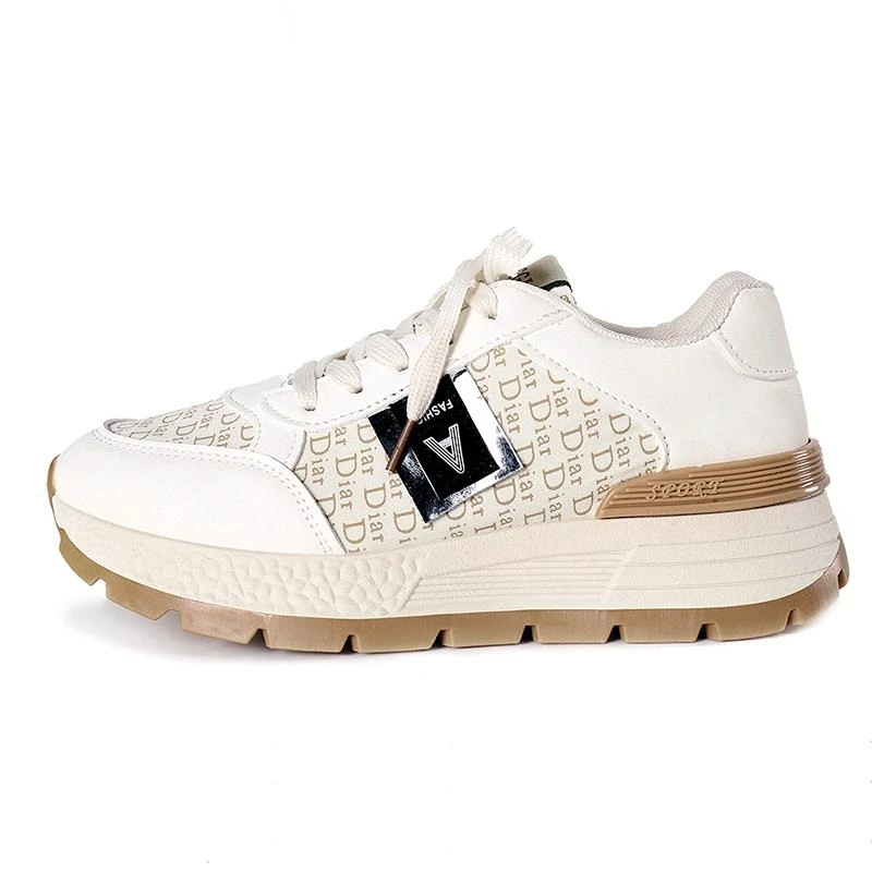 2025春季时尚透气韩版小蛮腰潮流阿甘鞋厚底运动鞋