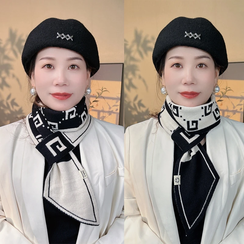 爆款围巾女2023新款秋冬网红披肩高级感时尚百搭学生加厚保暖围脖