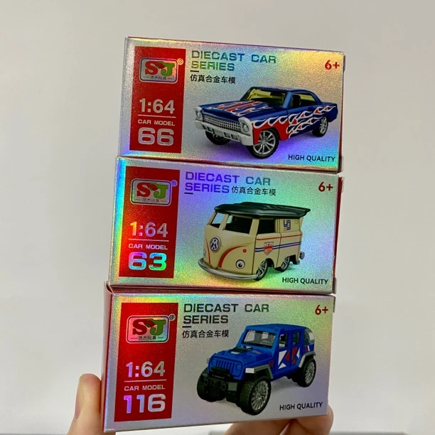 【到手3盒！】合金车1:64复古滑行车盲盒玩具