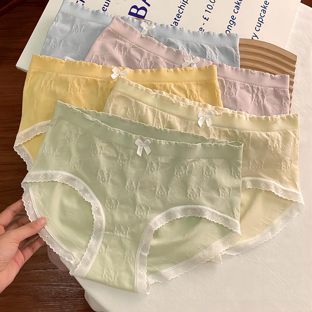 简约日系舒适透气中腰大码少女学生高弹抑菌打底裤