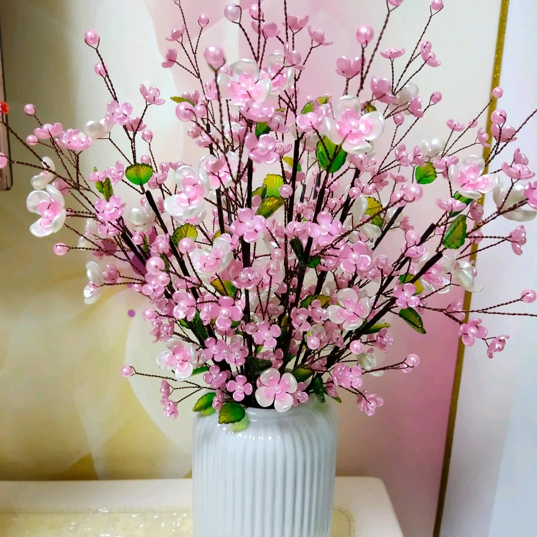 梅花中桌手工花成品不带瓶