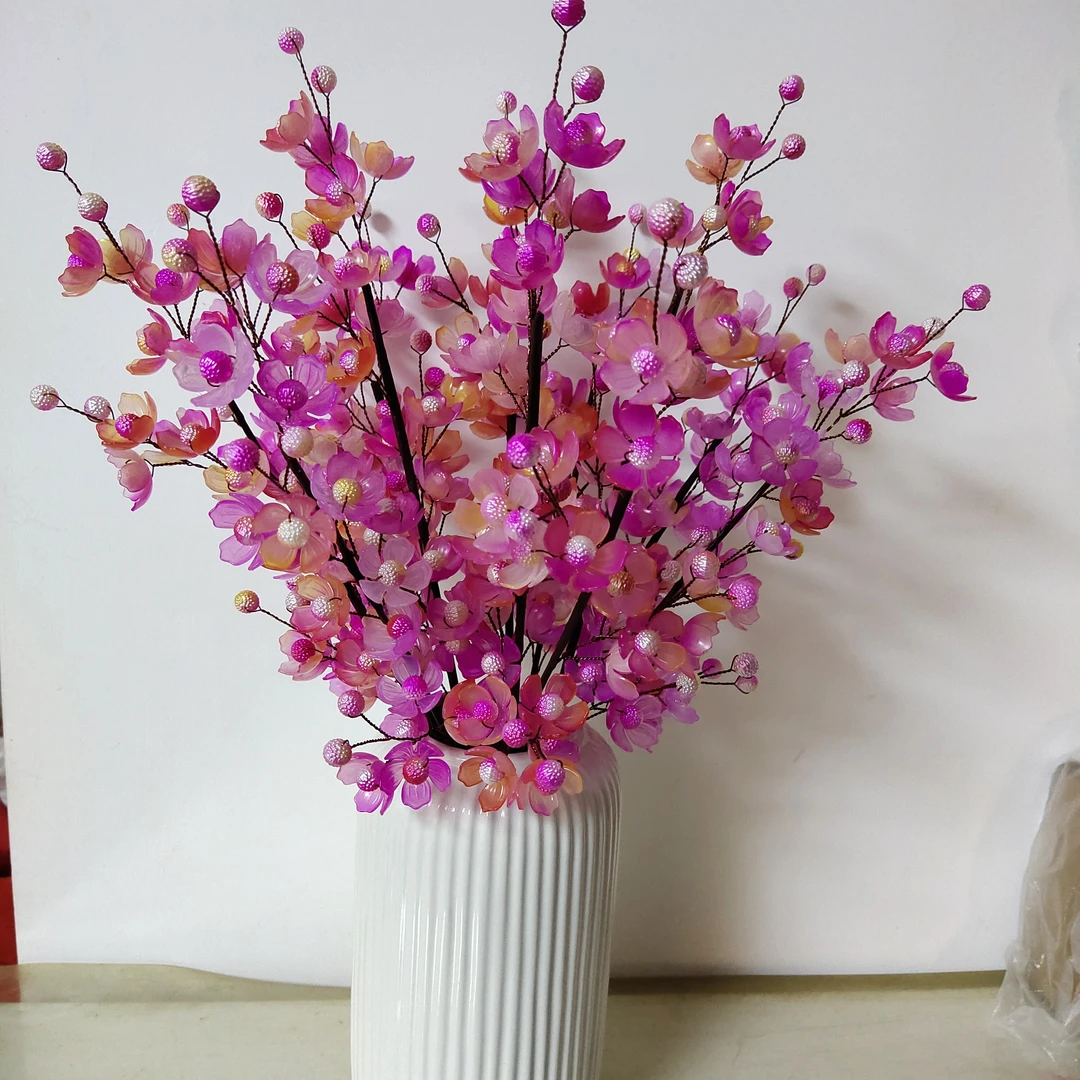 牡丹花中桌DlY手工花材料包不含瓶