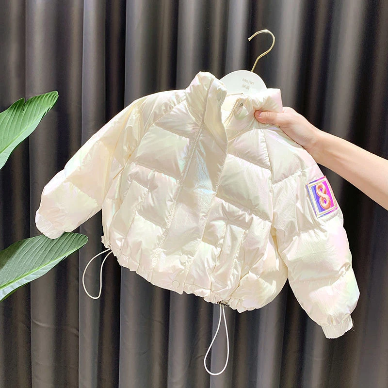 女童冬装棉服2023新款男童洋气棉袄冬季小童宝宝加厚外穿轻薄棉衣