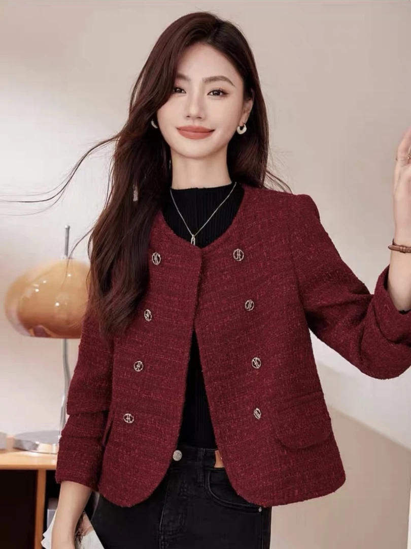 时尚轻奢小香风短款外套特