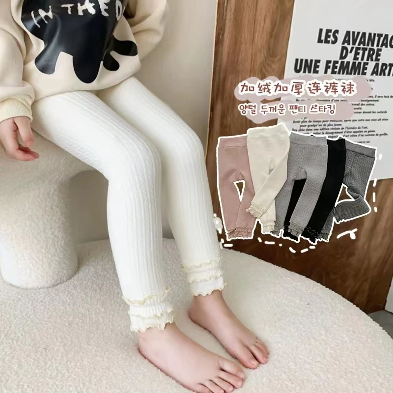 儿童打底裤九分裤冬季新款儿童连裤袜新生儿小童打底裤韩版女童裤