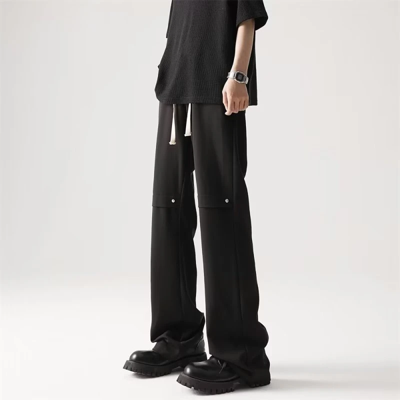 【清仓】直筒西裤男潮流宽松垂感美式高街微喇裤痞帅休闲裤百搭设计