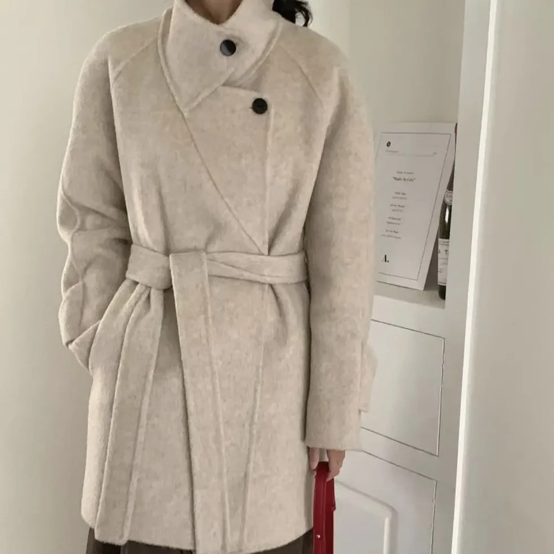 【25春秋系列】定制 立领短西装气质收腰大衣外套