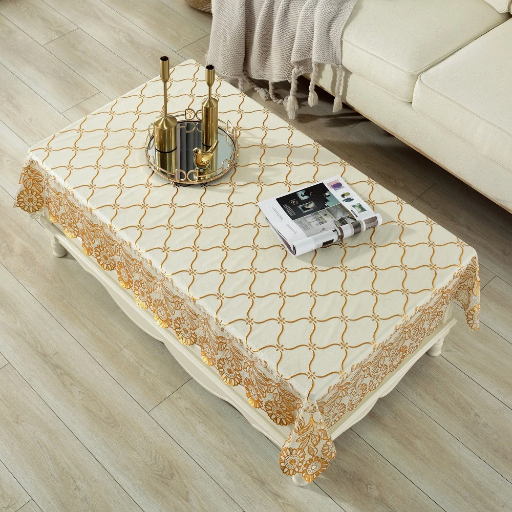 桌布茶几布防水防油免洗欧式高档大气茶几垫防烫桌台布长方形桌布