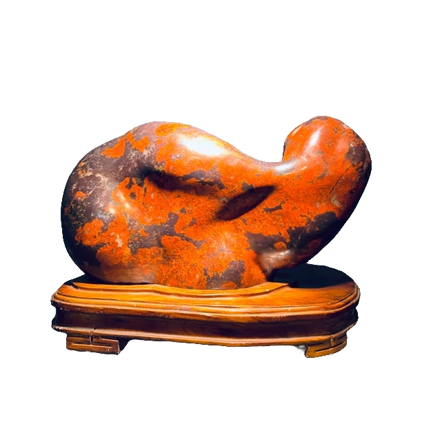 桂林鸡血玉家居摆件室内中式