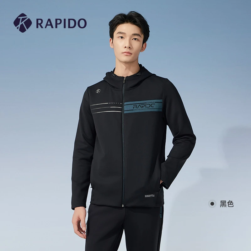 RAPIDO雳霹道2024年早秋新款男撞色拼接空气层休闲夹克CN4776G02