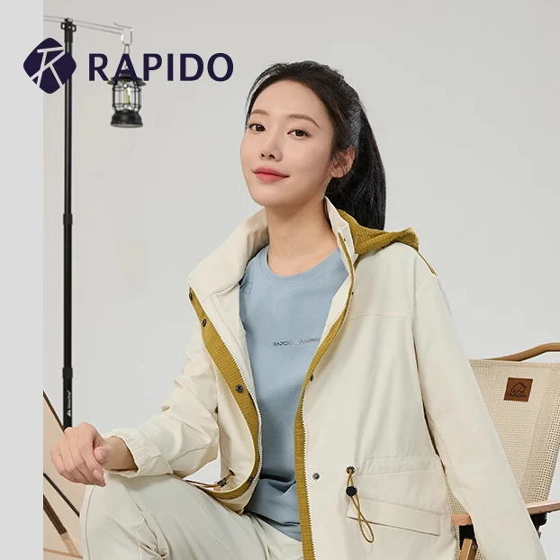 RAPIDO雳霹道2024年春季新品女子O系列户外休闲连帽夹克CP4139O43