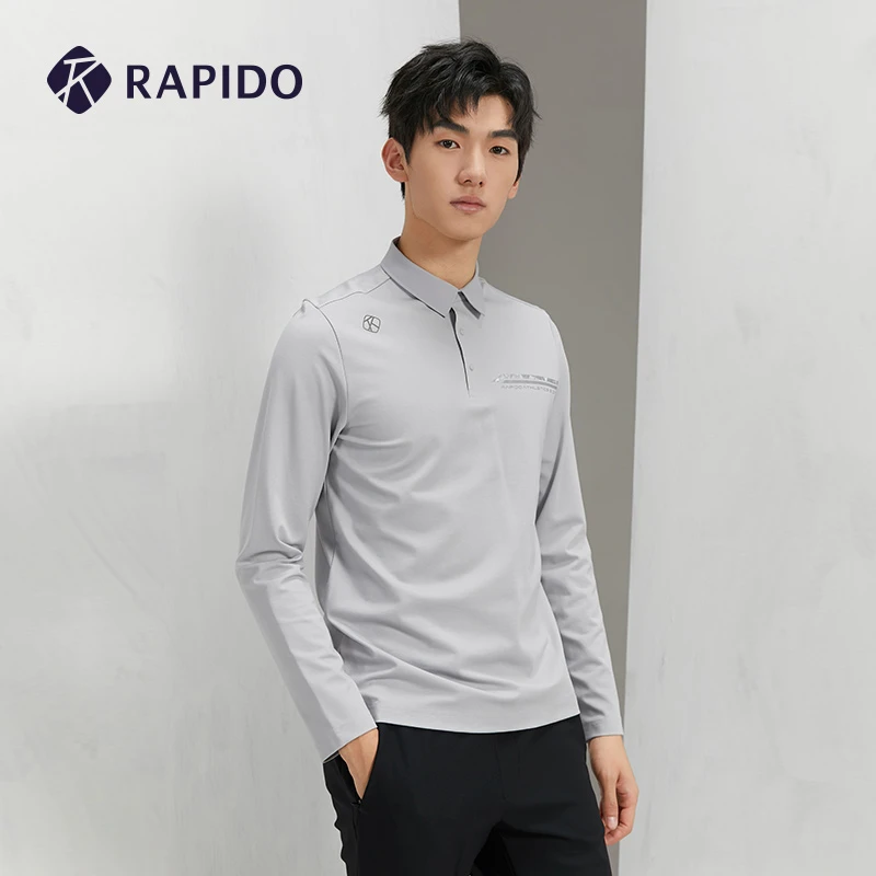 RAPIDO雳霹道2023年秋季新款男子印花长袖休闲POLO衫CN3841P03