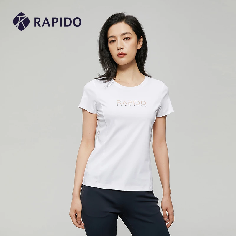RAPIDO雳霹道夏季女士PIMA圆领 PIMA棉实用耐穿T恤CP2142U28