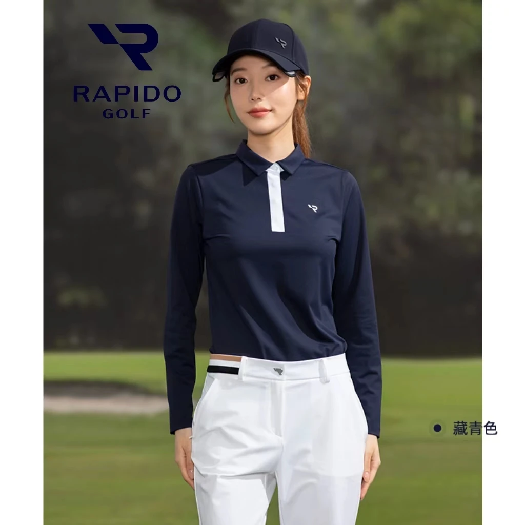 RAPIDO雳霹道2024年春季新品女士GOLF高尔夫撞色POLO衫CP4Z41Z05