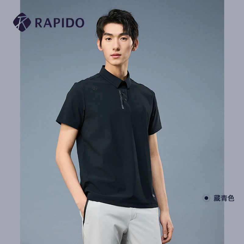 RAPIDO雳霹道2024年夏季新款男子透气T恤休闲翻领POLO衫CN4242P01